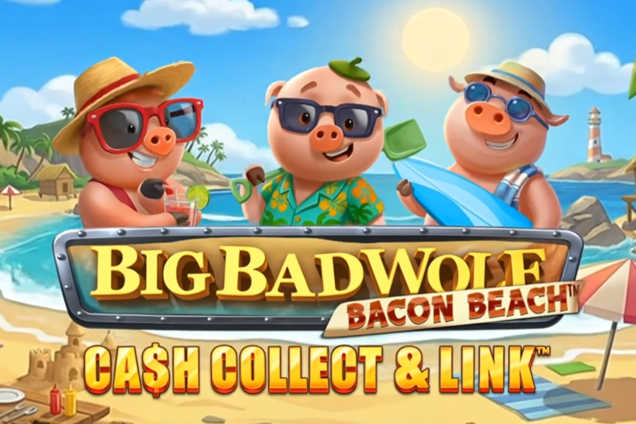 Big Bad Wolf: Cash Collect & Link – Bacon Beach free demo play